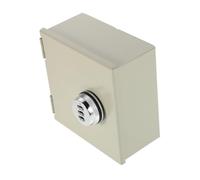 Tofficu Lockable Outlet Cover 86 Type Heavy Duty Outlet Box Stainless Steel Rotating Password Lock Child Safety Assurance Beige for Homes and Offices