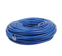 Tofficu Long Blue Ethernet Cable for PC Modem Router High Connection with Cord Management and Reduced Resistance