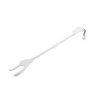 Tofficu Long Handle Pick up Device for Seniors with Single Handed Operation and No Bend Design, Plastic and Stainless Steel Garbage Grabber Tool for Elder Care and Bedrooms
