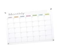 Tofficu Magnetic Dry Erase Calendar Board for Refrigerator Acrylic Schedule Planner with Smooth Writing Surface Reusable Fridge Whiteboard for Family Meal Planning and Daily Reminders