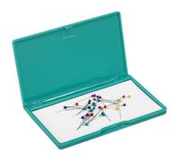 Tofficu Magnetic Sewing Needle Holder Box PVC Storage Case with Transparent Cover Compact Lightweight Organizer for Pins Paper Clips Accessories Home and Office Use
