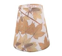 Tofficu Maple Leaf Print Barrel Lamp Shade for Table and Wall Lamps Fabric Light Cover with Socket 6.3" Bottom X 3.5" 5.9" Height Fade-Resistant Material Bedroom and Living Lampshade
