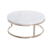 Tofficu Marble Cake Stand Stable Single Tier Dessert Tray Holder with Thick Base 6.69In Display Plate for Cupcakes Cookies Fruits Chocolates Pastries and Snacks
