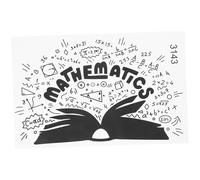Tofficu Mathematics Formula Wall Decal Self Adhesive Educational Wall Sticker for Math Lovers Durable Non Fading Classroom and Room Decor with Creative Design and Easy Application