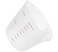 Tofficu Measuring Cup Silicone Baking Jug with Double Mouth Design Chic Creative Style Easy to Clean Practical Kitchen Tool for Baking Random Color