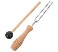 Tofficu Meditation Sound Tuning Fork Kit with Sturdy Wood and Metal Construction, Lightweight Handheld Instrument for Yoga and Teaching Beginners and Professionals
