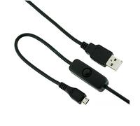 Tofficu Micro USB Extension Cable with Click Button Power Off for Power Supply Charging Cable Durable Insulated USB Cord
