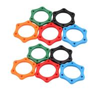 Tofficu Microphone Protection Rings Non Slip Design and Non Rolling Shock Protector Covers 10pcs Random Color for Handheld Wireless Microphones for Sports Events and Speeches