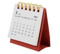 Tofficu Mini Aesthetic Desk Calendar Portable Standing Calendar for Home Office Modern Table Decoration Effortless Page Flipping Unique Design for Daily Use
