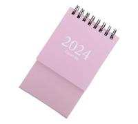 Tofficu Mini Desktop Calendar Small English Table Calendar Decorative Monthly Planner with Sturdy Stand for Office Home Desk Organization and Daily Schedule