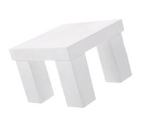 Tofficu Mini Finish Design Prop Wooden A Stool Photo Photography Portable and White, for Creating Warm Atmosphere Beautiful and Practical Small Bench Newborn Shoots for Studio Use