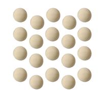 Tofficu Mini Half Wooden Beads: 200pcs Semi-Ball Toys for DIY Crafts Unfinished Round Split Wood Balls for Art Paint Decoration and Projects 15mm Mini Wooden Balls