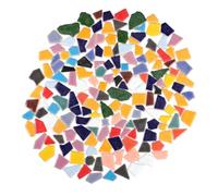 Tofficu Mosaic Tiles Ceramic Porcelain Pieces 0.79X0.16X0.16In 7Oz Assorted Colors Irregular Shape for DIY Crafts Home Garden Decoration Art Supplies