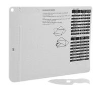 Tofficu Multi-Use Scoring Board for Card Making, Diy Craft Paper Tool, Envelope Maker with Bone Folder, Embossing and Measuring Tool for Crafts, White Abs, 8.5 X 6.5 X 0.3 Inches