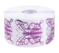 Tofficu Nail Art Extended Papers Tray for Manicure, Safe and Convenient to Use Paper Nail Guide Form, Suitable for Home and Salon Use with Rolls Package