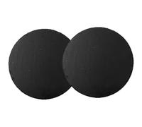 Tofficu Natural Black Rustic Round Serving Platter 5.91 Inch Multi-Function Plate for Sushi Steak Dessert Home Dining Use