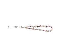 Tofficu Natural Crystal Gemstone Phone Charm Keychain Strap Fashionable Phone Wristlet Lanyard with Closed Loop and Lobster Clasp Gift for Women and Friends