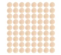 Tofficu Natural Half Wooden Balls 200pcs Wood Beads for Craft Embellishments and DIY Projects