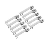 Tofficu Nylon Double-Layer Zipper Pull Replacement 10pcs Lightweight Sturdy Zipper Slider Accessories for Suitcase Luggage Lock Hole for Travel and Business Trips