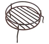 Tofficu Outdoor Portable Double-layer Iron Fire Pit Grill with Upgraded Tripod Stand, Reusable Outdoor Wok Rack and Pot Accessory for Bbq and Camping