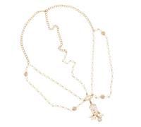 Tofficu Pearl Forehead Chain Bohemia Forehead Chain Bohemian Style Chic Design Elegant Vintage Accessory for Bridesmaids at Events