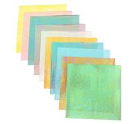 Tofficu Pearlescent Origami Paper 15x15cm 20 Sheets Colorful Shimmer Craft Paper for Kids DIY Folding Cranes Scrapbooking and Handmade Arts
