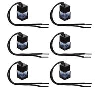 Tofficu Perfume and Glass Car 8ml Diffuser 6pcs Refillable Bottles Air Freshener with Black Cap Compact Aroma Diffuser for Hanging Accessories Office Home Rearview Mirror