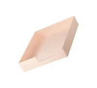 Tofficu Pink A4 Document Organizer File Holder, Portable Office Storage Box with Drawer, Desktop File Storage Container for Papers and Stationery