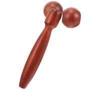 Tofficu Pink Face Roller Handheld Massage Tool for Facial and Eye Massage Wooden Massager Roller for Hand and Foot Use