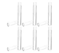 Tofficu Plastic Tweezers Storage Box 6Pcs with Protective Lid, Compact Portable Lash Tool Organizer Case for Beauty Kits and Travel Use