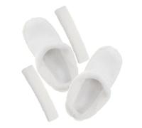 Tofficu Plush Clogs Liner 44-45 White Removable Winter Warm Shoe Cover | Soft Furry Insulation for Feet, Washable Insert, Includes Matching Lace Cover, Suitable for Clog Owners, Sneakers and Outdoor