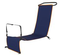 Tofficu Portable Airplane Foot Hammock with Support Straps, Foldable Travel Footrest for Long Flights, Car and Train Trips, Navy Blue Seat Cover Hammock for Adults