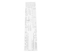 Tofficu Portable Electrocardiogram Reference Ruler Pocketcard Made of Plastic for Precise Ekg Measurement and Interval Interpretation, Lightweight for Emergency Services and Clinical
