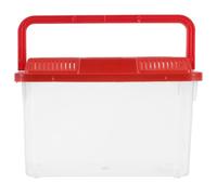 Tofficu Portable Fish Tank Jellyfish Betta Bowls Aquarium Small Terrarium Plastic Turtle Transport Container Reptile Lizard Cage Hermit Crab Tank for Travel