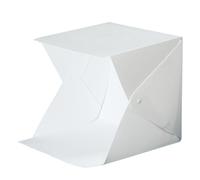 Tofficu Portable Mini Photo Box 20cm LED Light Tent with Folding Design, Small Photography Soft Light Studio with 2 Colored Backdrops for Product and Portrait Shooting