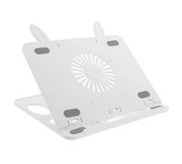 Tofficu Portable Multi-angle Bracket Folding Tablet Stand for Laptops People on The Move Portable Adjustable Nonslip Base Home Use White Abs Plastic