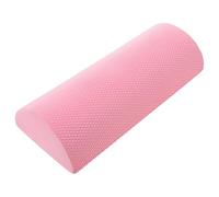 Tofficu Portable Pink Eva Semicircle Training Roller for Yoga and Pilates Core Strengthening, Sturdy Muscle Massage Tool for Lumbar Region and Back Muscle Exercises at Home