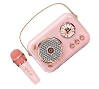Tofficu Portable Speaker Mini Speaker and Microphone for Outdoor Music and Singing Lightweight and Design