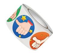 Tofficu Positive Reward Stickers Roll for 1 Inch (2.5 Cm) 500 Pieces Classroom Motivational Encouraging Stickers for Students Preschool Teaching Incentives