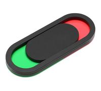 Tofficu Privacy Door Sign Slider 3.94X1.57In Status Indicator for Office Conference Room Bathroom do Not Disturb Vacant Engaged Sign Easy Install Black