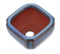 Tofficu Purple Sand Mini Planter Succulent Pot Small Square Container for Indoor Plant Decoration and Office Use