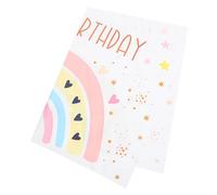 Tofficu Rainbow Background Vinyl Birthday Backdrop Banner for Shower Celebration Lightweight Photography Prop for Unique Party Moments and Unforgettable Memories