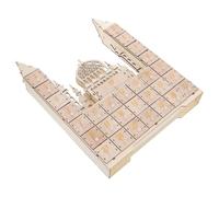 Tofficu Ramadan Wooden Countdown Calendar 30-day Eid Mubarak Advent Calendar with Drawers Islamic DIY Fillable Box for Muslim Party Decorations and Home Décor