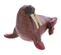 Tofficu Realistic Walrus Decorations Cognitive Sea Animal Model Educational Resin Figurine for Bedroom and Playroom Fish Tank and Bathtub
