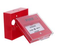 Tofficu Resettable Fire Alarm Emergency Button with Quick Response and Reliable Operation Plastic Manual Call Point for Fire Alarm Pull Station Locations