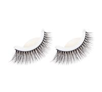 Tofficu Reusable 3d Self-adhesive False Eyelashes with Spare Glue Strips, Comfortable to Wear Plastic Fake Lashes for Natural Look, for Night and Party
