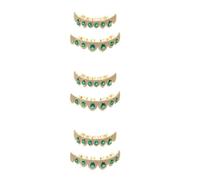 Tofficu Rhinestone Mouth Grill Set Easy Application and Metal and Glass Diamond Material 3 Pairs Safe Wear Experience, Costume Accessory for Men and Women for Cosplay and Parties