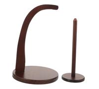 Tofficu Rotatable Wooden Spool Thread Holder with Craftsmanship Portable Lightweight Thread Organizer Rack for Embroidery Sewing Quilting and Cones Storage