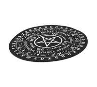 Tofficu Rubber Pentagram Divination Board Mat Decorative Pendulum Answer Board for Home and Bedroom with Pattern and Craftsmanship