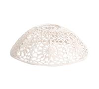 Tofficu Rustic Cotton Rope Woven Lamp Shade Decorative Household Lampshade with Iron Frame Sturdy Easy to Use Beige Bohemian Style Suitable for Cafes and Restaurants